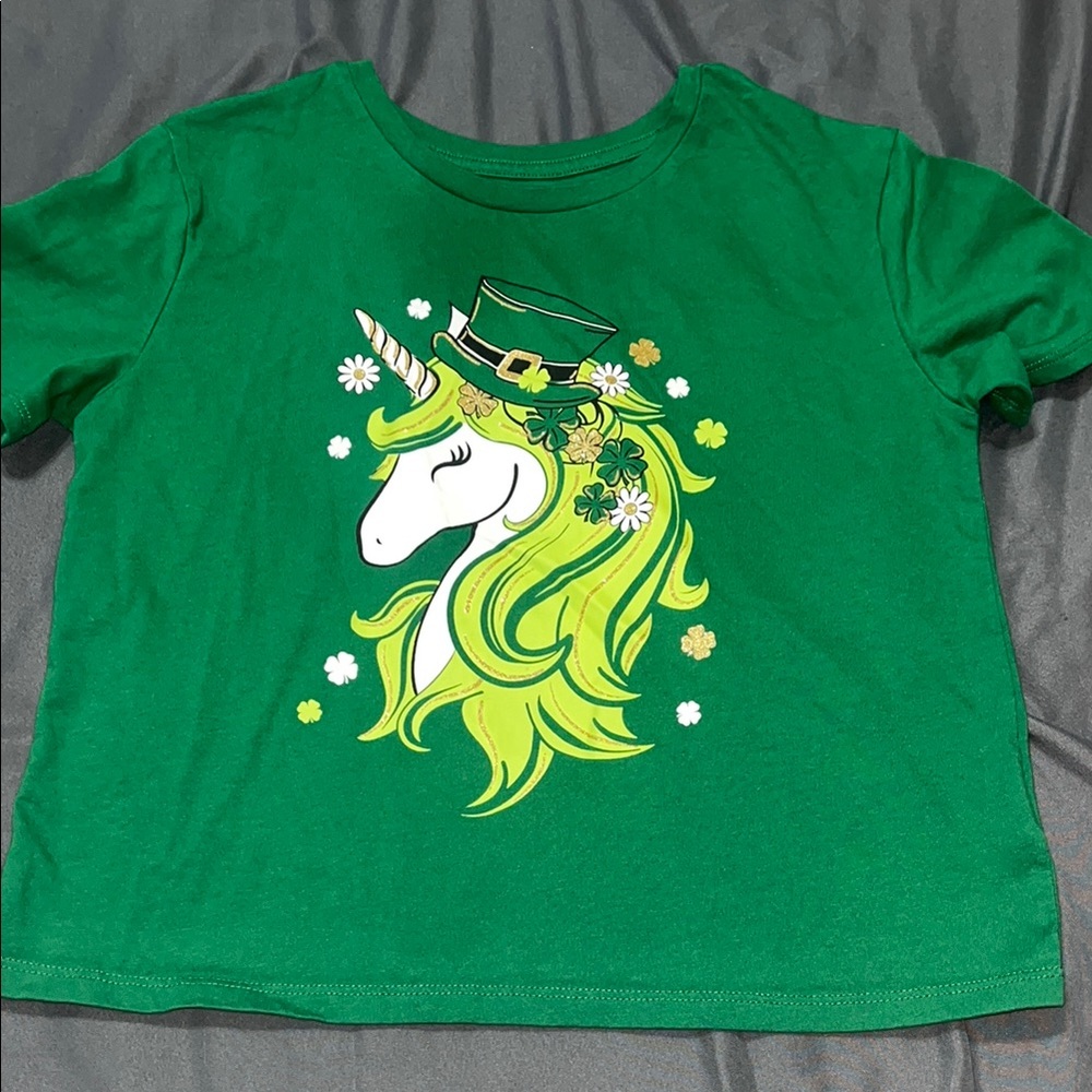 Green Unicorn Graphic Tee